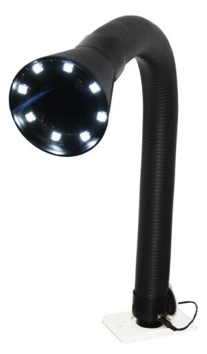 Bras ESD stay put 50mm avec entonnoir - lumière LED (noir) - A1020169 - Donaldson Bofa